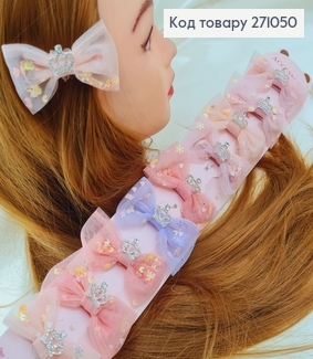 Заколка уточка детская Бантик  с камнями 271050 фото