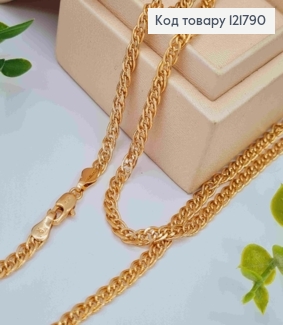 Цепочка плетения НОННАЯ, ширина 4мм, длина 45см, Xuping 18K 121790 фото