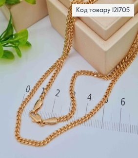 Цепочка Панцирное плетение, ширина 3мм, длина 60см, Xuping 18К 121705 фото