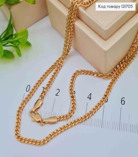 Цепочка Панцирное плетение, ширина 3мм, длина 60см, Xuping 18К 121705 фото 1