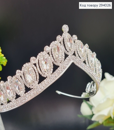 Диадема свадебная Королевска с камнями 294026 фото 1