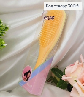 Щетка для волос, "Shulimei" (тангл тизер) , Персиковая, большая(21*6), качественная 300151 фото