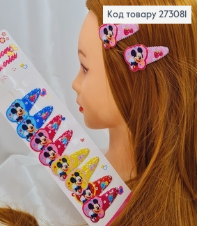 Заколка тик так детская Микки Маус в асс. 10 шт / уп. 273081 фото