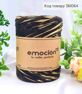 Рафія в мотку, ЧОРНО-ЗОЛОТА (колір 35/06), 200 метрів, виробник Польща 361064 фото