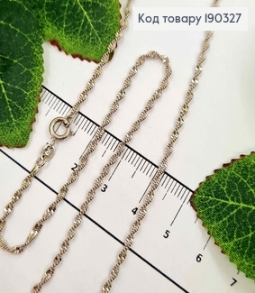 Цепочка, плетение крученый снейк, шир. 1,5мм, длина 45см, Xuping 190327 фото