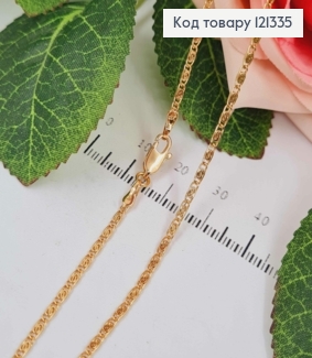 Цепочка улиточное плетение, шир. 2мм, дл. 45см, Xuping 18K 121335 фото