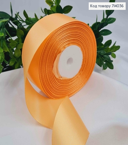 Лента атласная ГОРЧИЧНАЯ (цвет 157), ширина 4см, длина 36 ярдов (33м) 714036 фото 1