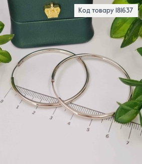 Серьги кольца Классические, диаметр 4,5см, Xuping 181637 фото