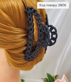 Краб каучук,матовий чорний, дуга, широкий ланцюжок, 11см, кольори в асорт. 211106 фото