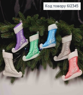 Новогодняя фигура КОНЬКИ для фигурного катания, в ассортименте, размер 12*9см, Украина. 612345 фото