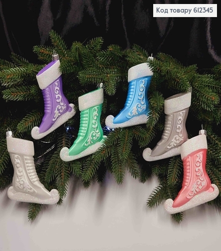 Новогодняя фигура КОНЬКИ для фигурного катания, в ассортименте, размер 12*9см, Украина. 612345 фото 1