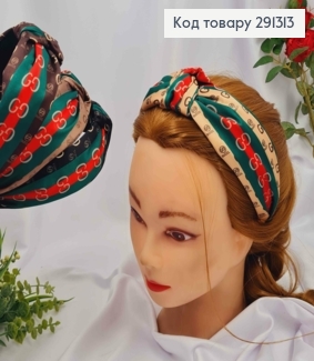 Обруч чалма, "GUCCI", 4.5см, цвета в ассортименте 291313 фото