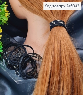 Резинка качественная шнурок черная брендованна 50 шт / уп. цена за уп. 245042 фото