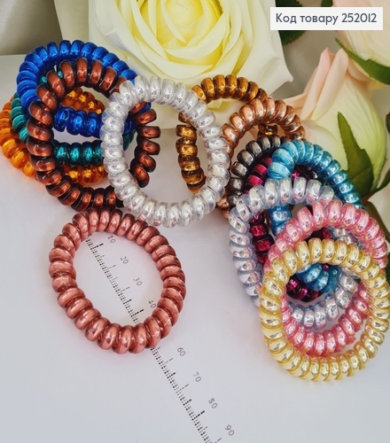 Резинка Пружинка №12 5,5 см Металік в асорт. 252012 фото 1