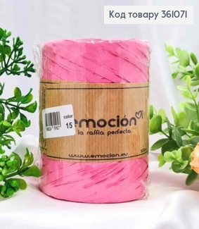 Рафія в мотку, НАСИЧЕНО-РОЖЕВА (колір 15), 200 метрів, виробник Польща 361071 фото