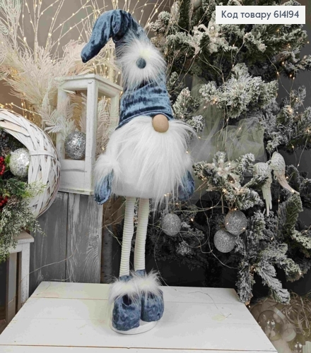 Гном "Скандинавський" в ГРАФІТОВІЙ шапці, 82см, ручна робота, Україна 614194 фото 1