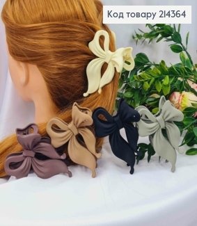 Краб пластик "Бантик", 10см, Пастельні кольори в асортименті 214364 фото