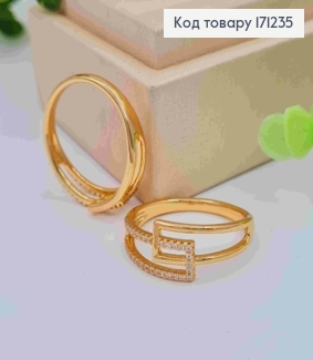 Кольцо украшено Блестящими камешками, Xuping 18К 171235 фото