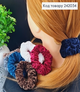 Резинка велюр  об'ємна кольорова  242034 фото