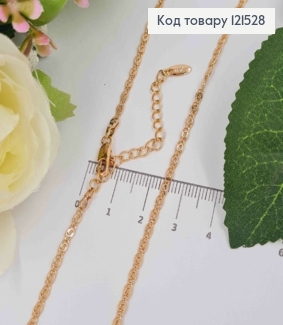 Цепочка Улиточное плетение, дл.45+5см, Xuping 18K 121528 фото