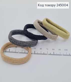 Резинка простая с люрексом в асс.цена 20шт/уп 245004 фото