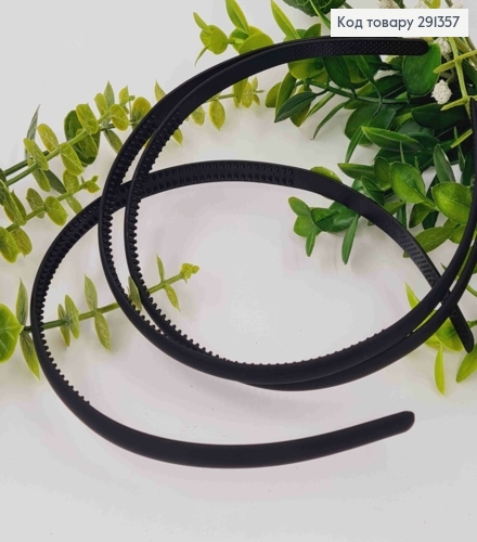 Обруч пластик, матовый, ЧЕРНОГО цвета, 0,8см 291357 фото 1