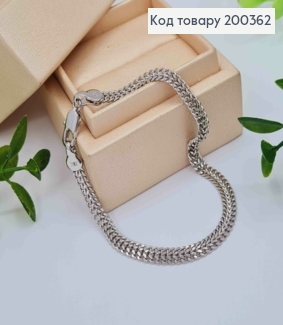 Браслет родованный плетение ПИТОН, ширина 3,5см, длина 19см, Xuping 200362 фото