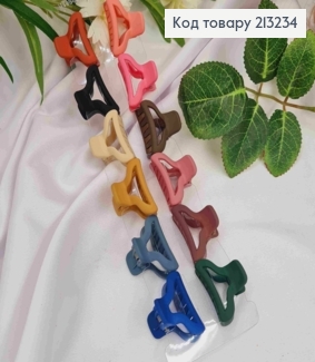 Краб пластик, матовый, "Крючок", 3,5см, цвета в ассортименте. 213234 фото