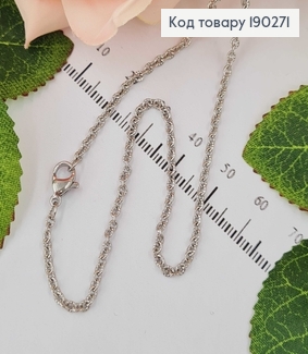 Цепочка родованная, якорное плетение, 45 см, Xuping 18 190271 фото