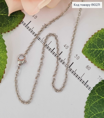 Цепочка родованная, якорное плетение, 45 см, Xuping 18 190271 фото 1