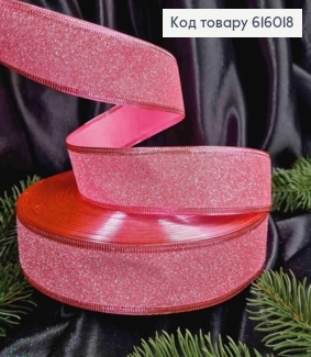 Лента Блеск РОЗОВАЯ, ширина 4см, длина 100 ярдов (90м) 616018 фото