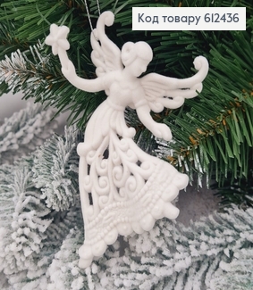 Новогодняя фигура Бахат Фея со звездой БЕЛАЯ, 12,5*9см, Украина 612436 фото