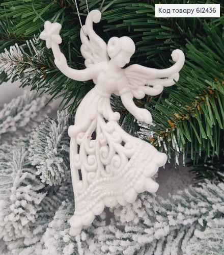 Новогодняя фигура Бахат Фея со звездой БЕЛАЯ, 12,5*9см, Украина 612436 фото 1