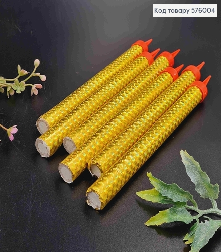 Холодний фонтан в торт, з підставкою, 15см+2см, 6шт/уп. 576004 фото 1