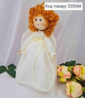 Кукла девочка "АНГЛЯТ" в Белом платье, высота 27см, ручная работа, Украина. 333068 фото