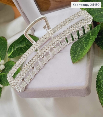 Краб металл, серебряного цвета, банан в камнях, 11см 215480 фото 1