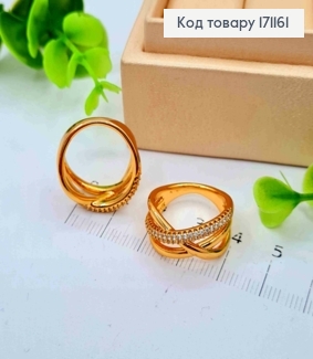 Кольцо украшено Блестящими камешками, Xuping 18К 171161 фото