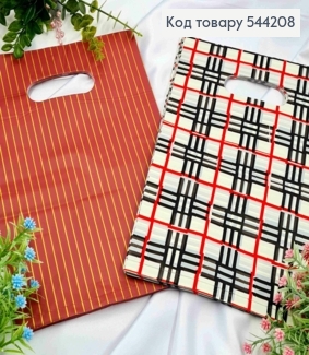 Пакет полиэтиленовый с принтом "Геометрия" и "Полосочку" в ассортименте, 100шт/уп, 30*20см 544208 фото