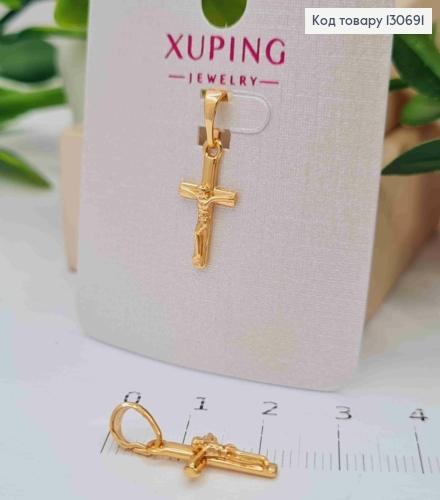 Крестик с Распятием, 1,6*0,9см Xuping 18K 130691 фото 1