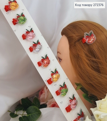 Заколка детская стрела Колокольчики 3,5см, 10шт/уп 272376 фото 1