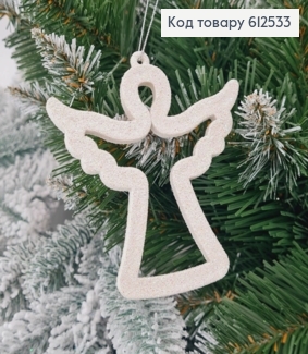 Новорічна фігура Янгол БІЛИЙ, 9*9см, Україна 612533 фото