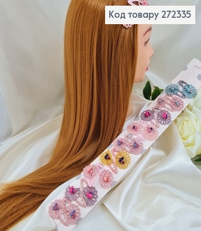 Заколка ток так детская со цветочком  в асс. 20 шт/уп 272335 фото