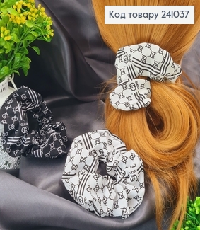 Резинка ткань объемная модная Гучи в ас.(20) 241037 фото