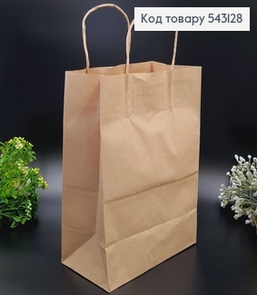 Пакет бумажный Крафт, 28,5х22х12см 543128 фото