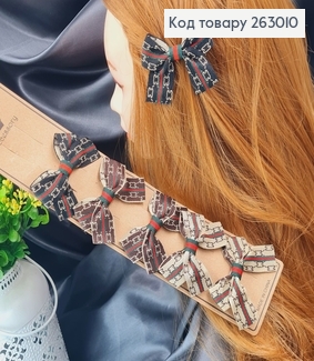 Заколка стрела детская бантик модный 6 шт/уп 263010 фото
