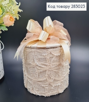 Коробка подарочная 13*17см БАНТпудровий, ручная работа, Украина 283023 фото