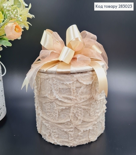 Коробка подарочная 13*17см БАНТпудровий, ручная работа, Украина 283023 фото 1