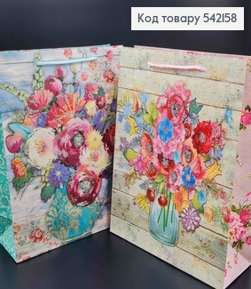 Пакет бумажный "Бабушкин Букет" 26*32*10см в ассорт. 542158 фото