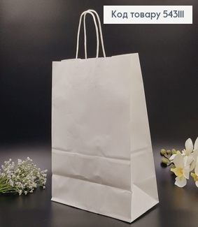 Пакет БІЛИЙ , крафтовий средний 33*25*13см 543111 фото