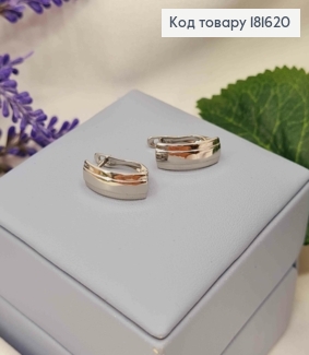Серьги родственные Прямоугольные, 1,6*0,6см, английская застежка, Xuping 181620 фото
